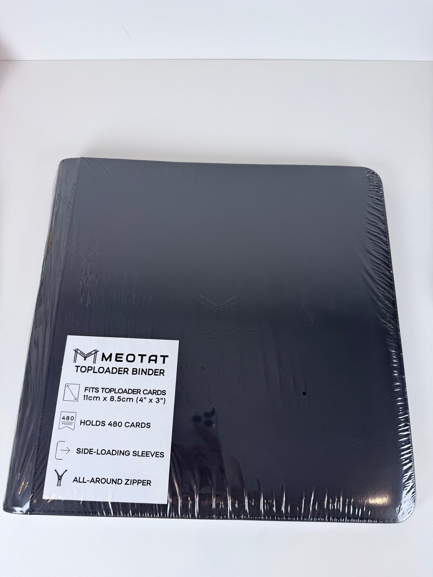 Meotat TCG Top Loader Zip Binder – 12 Pocket Card Binder (480 Slot)
