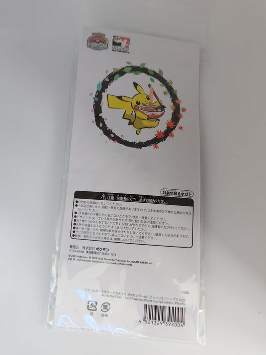 Pokemon Worlds 2023 Keychain - Pikachu Ramen