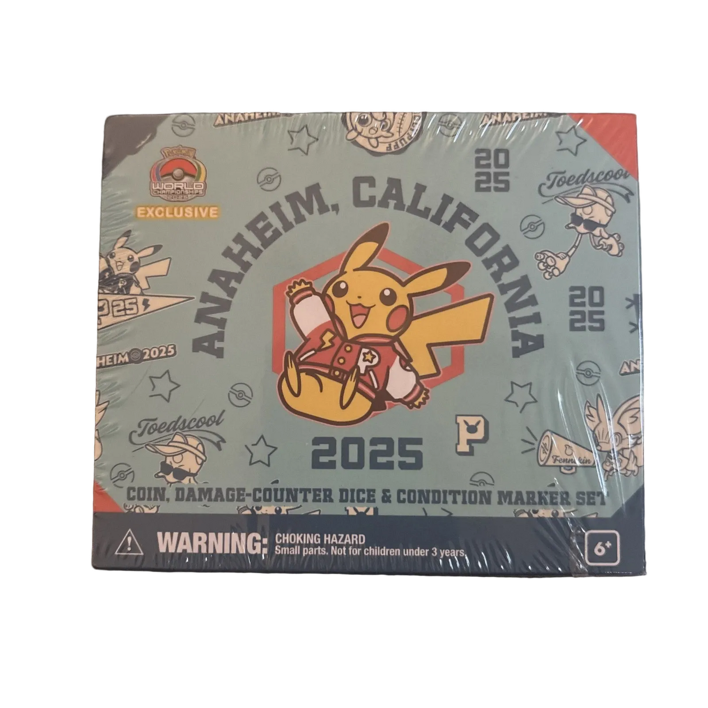 Pokemon Worlds 2025 - Anaheim Pikachu Coin And Marker Set Varsity