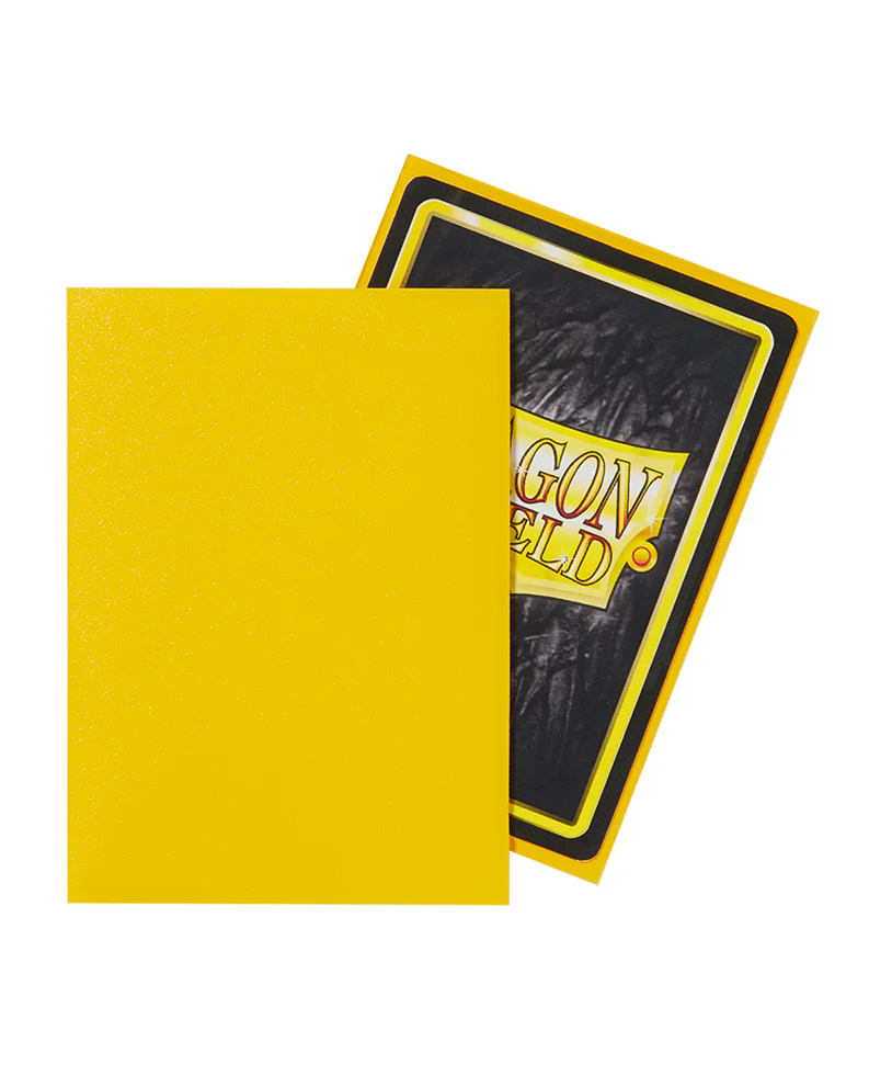 Dragon Shield Sleeves Standard Size 100pk - Matte Yellow