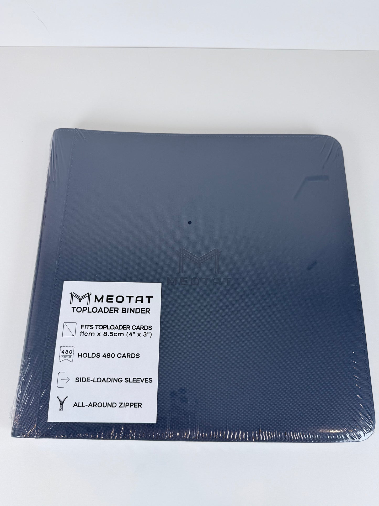 Meotat TCG Top Loader Zip Binder – 12 Pocket Card Binder (480 Slot)