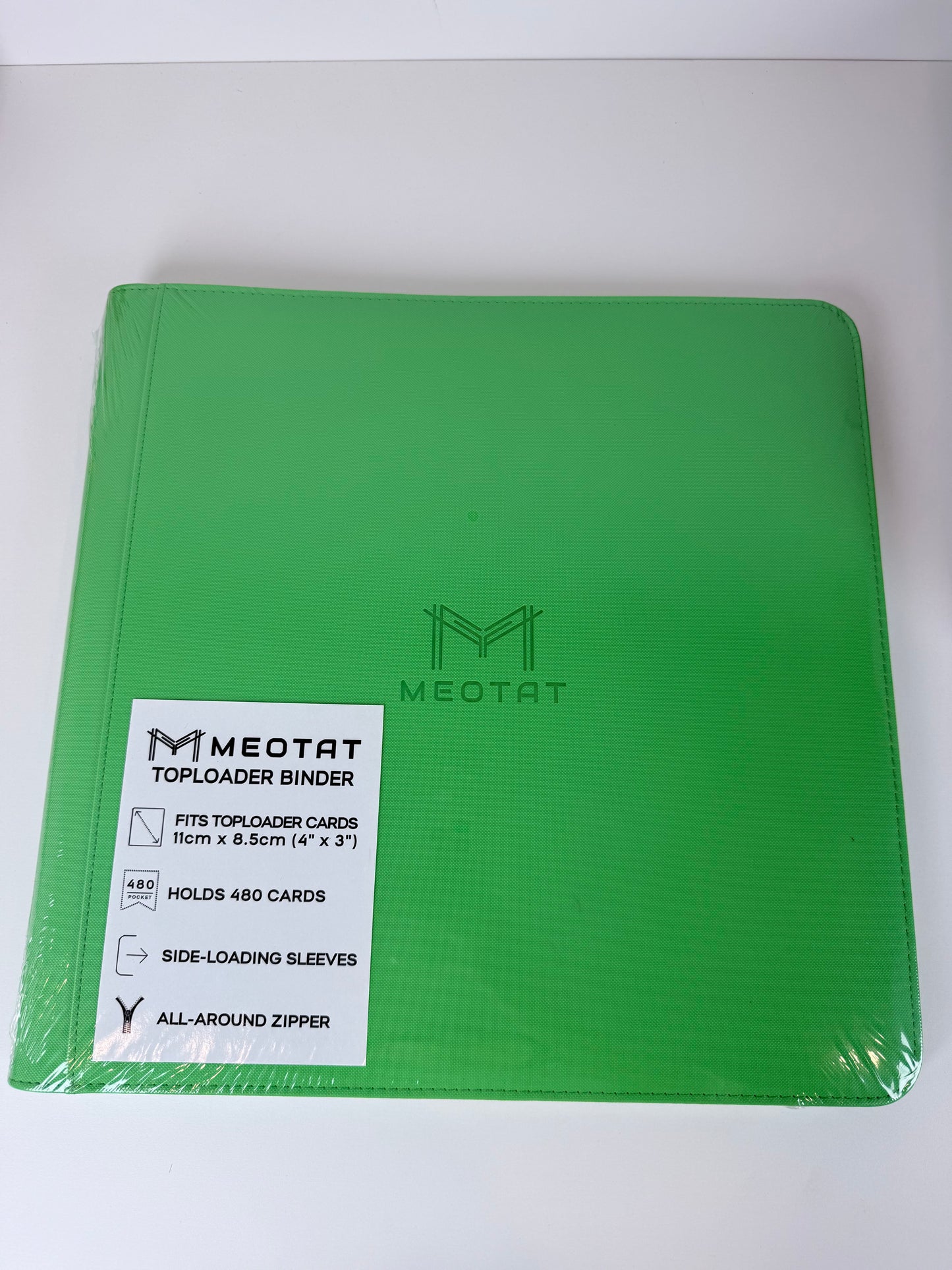 Meotat TCG Top Loader Zip Binder – 12 Pocket Card Binder (480 Slot)