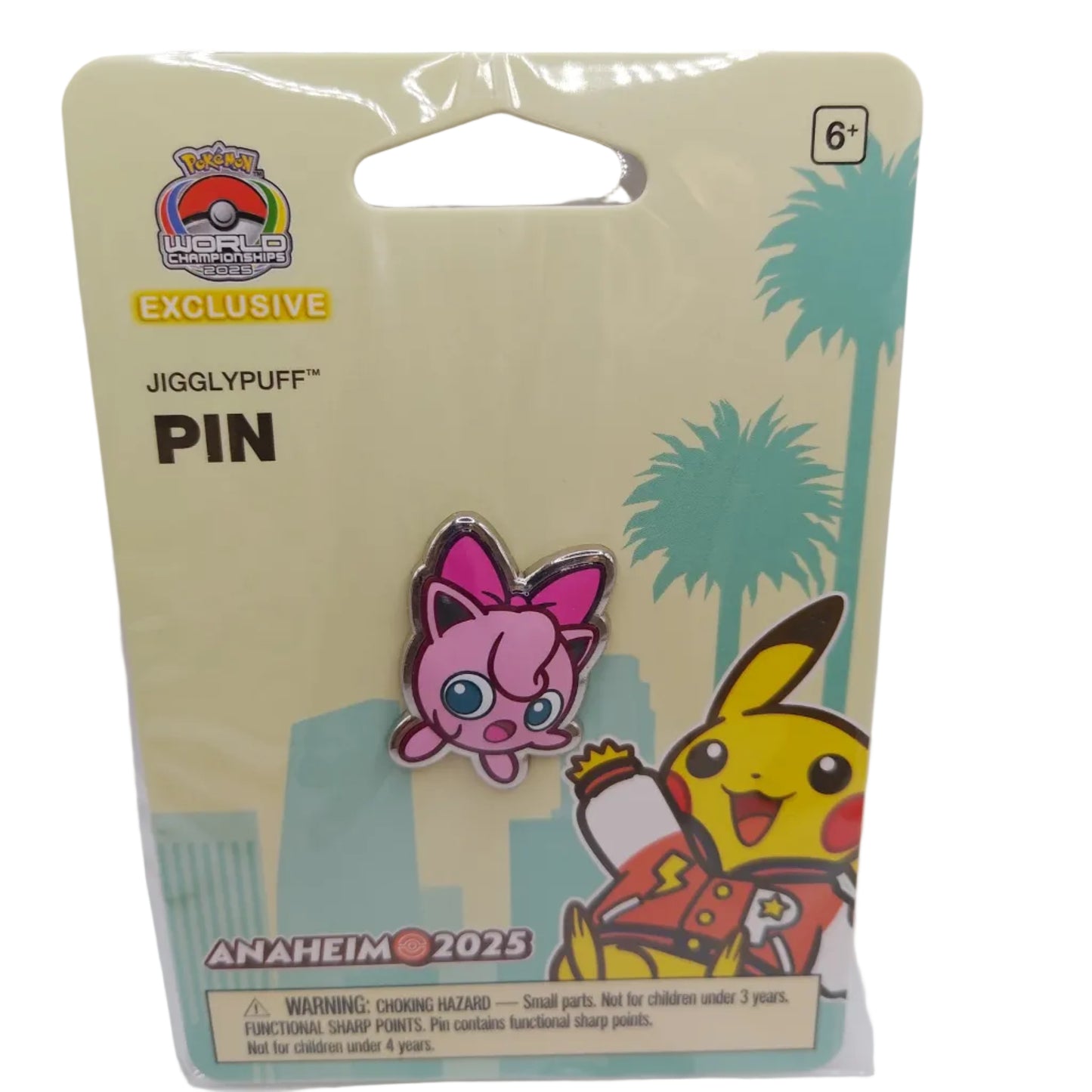 Pokemon Worlds Jigglypuf Pin 2025