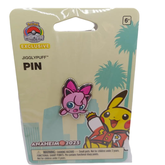 Pokemon Worlds Jigglypuf Pin 2025
