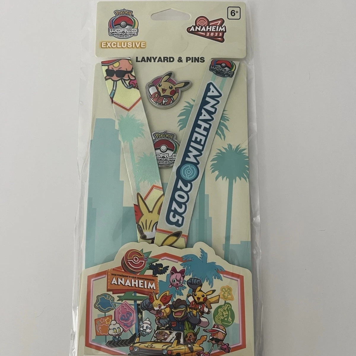 Pokemon Worlds 2025 - Lanyard & Pins Pikachu WCS
