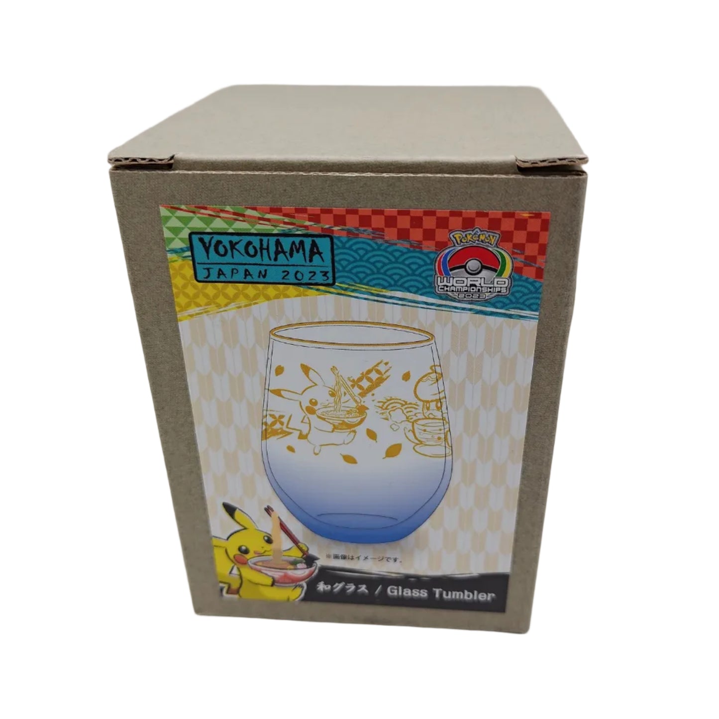 Pokemon Worlds 2023 Glass Tumbler - Pikachu