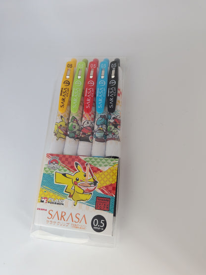 Pokemon Worlds 2023 5 pen set - Sarasa