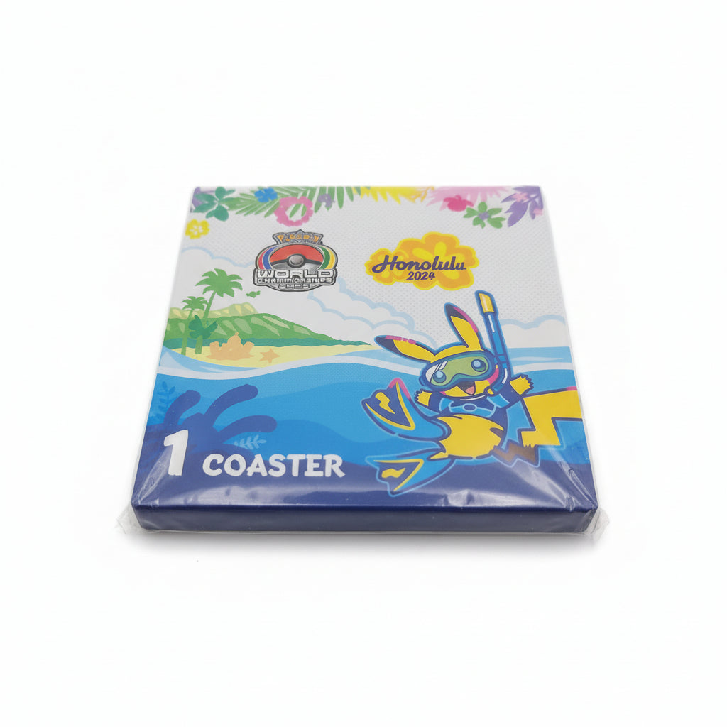 Pokemon Worlds 2024 Coaster - Snorkeling Pikachu