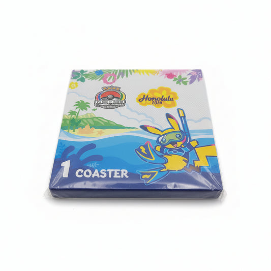 Pokemon Worlds 2024 Coaster - Snorkeling Pikachu