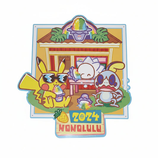 Pokemon Worlds 2024 Metal Sign - Sobble Pikachu