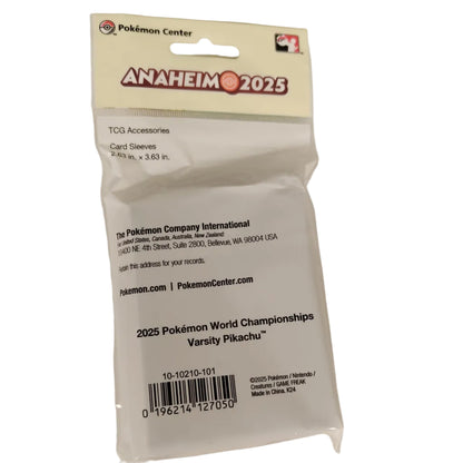 Pokemon Worlds 2025 - Pikachu Varsity Card Sleeves (65)