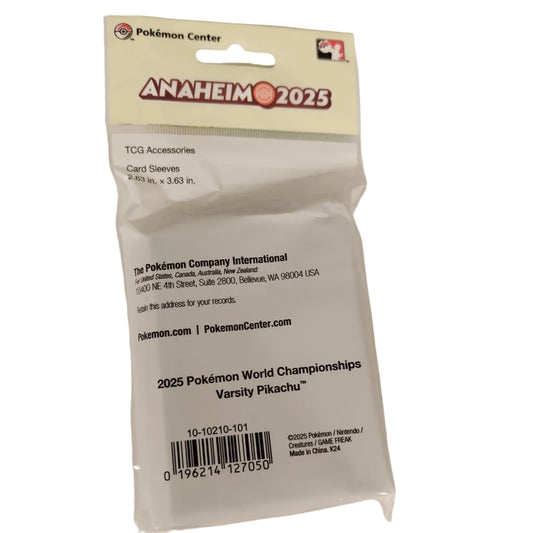 Pokemon Worlds 2025 - Pikachu Varsity Card Sleeves (65)