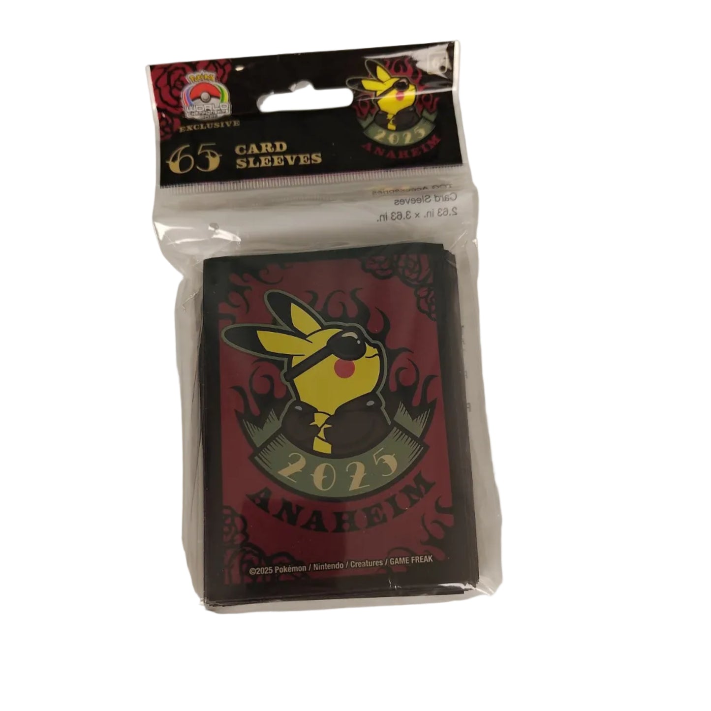 Pokemon Worlds 2025 - Pikachu Rockabilly Card Sleeves (65)