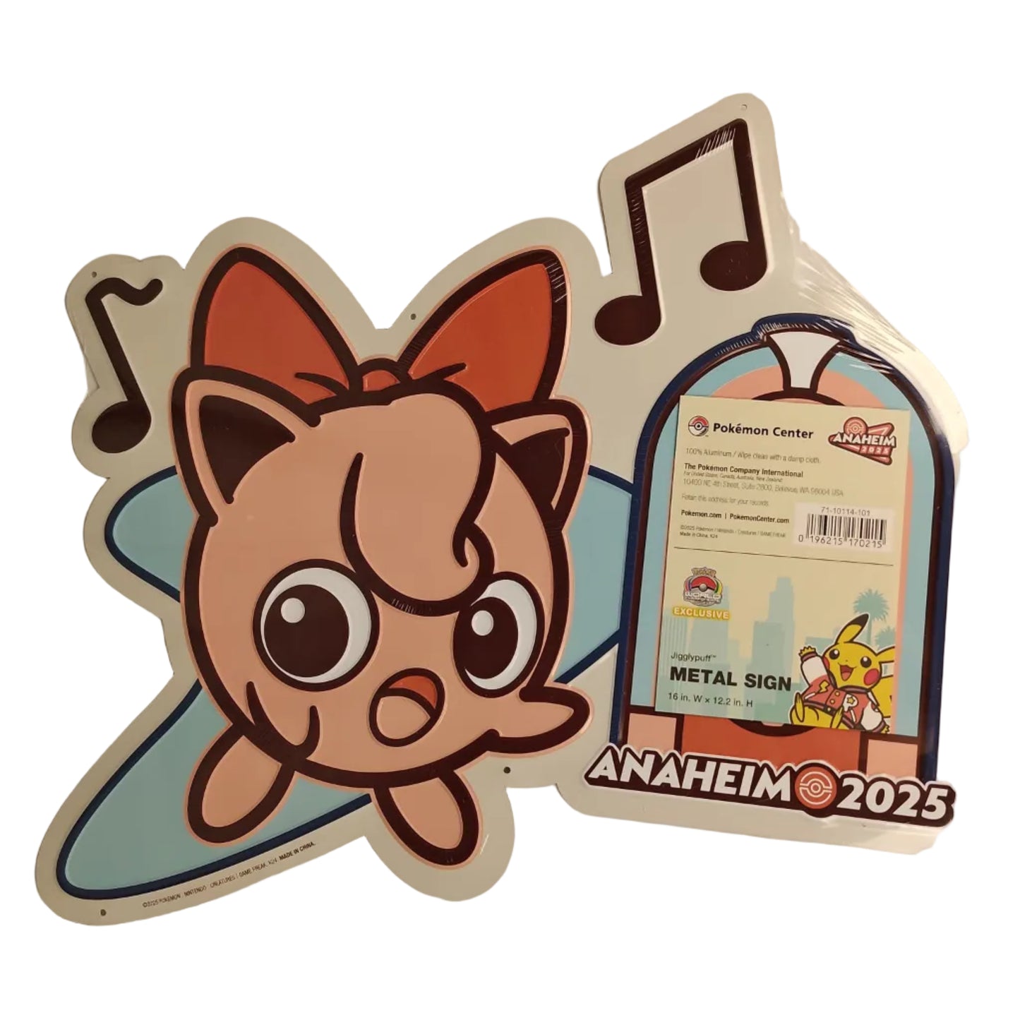 Pokemon Worlds 2025 - Metal Jigglypuff Sign