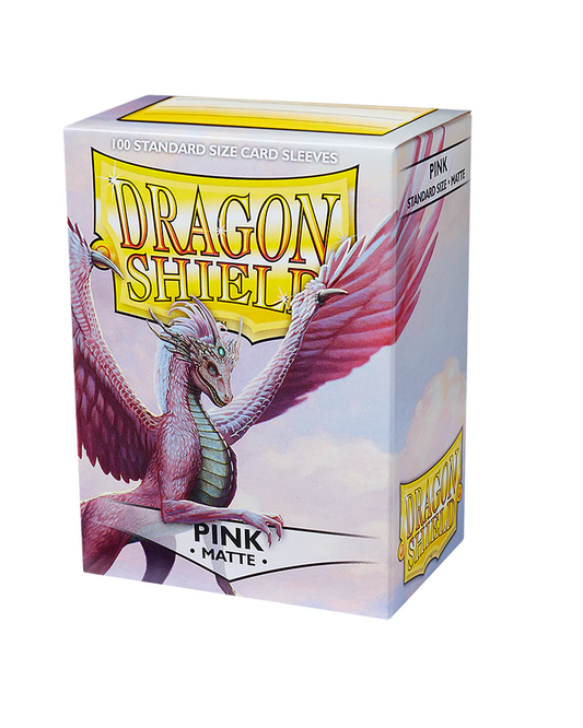 Dragon Shield Sleeves Standard Size 100pk - Matte Pink