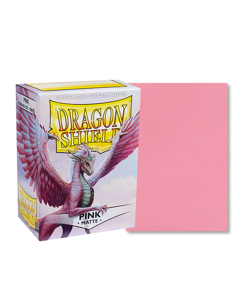 Dragon Shield Sleeves Standard Size 100pk - Matte Pink