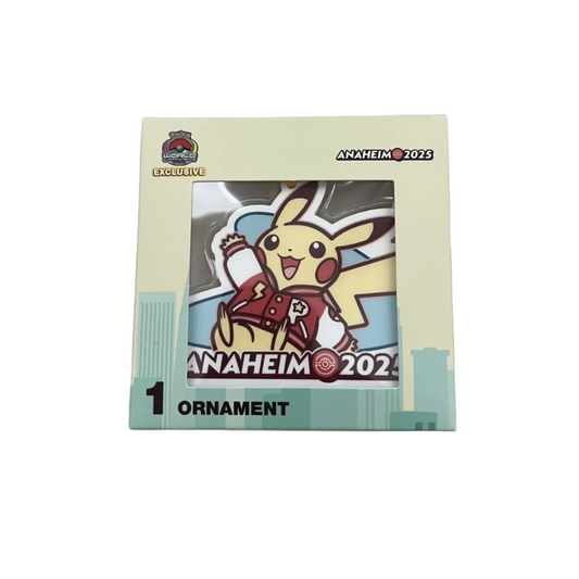 Pokemon Worlds 2025 - Anaheim Varsity Pikachu Ornament