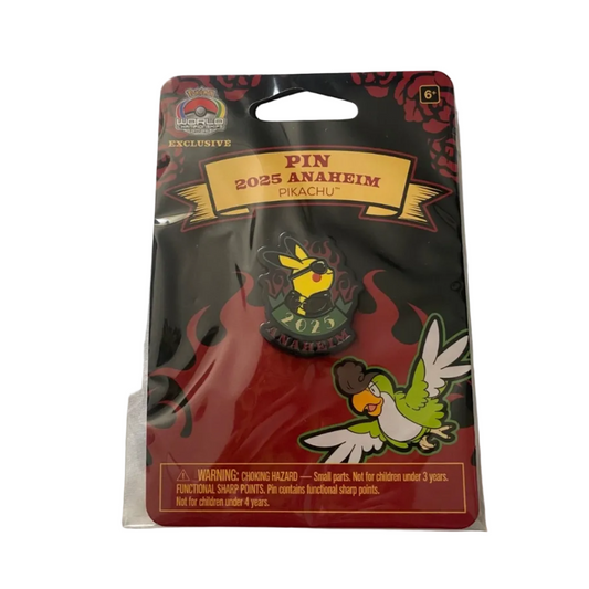 Pokemon Worlds 2025 - Anaheim Rockabilly Pikachu Pin