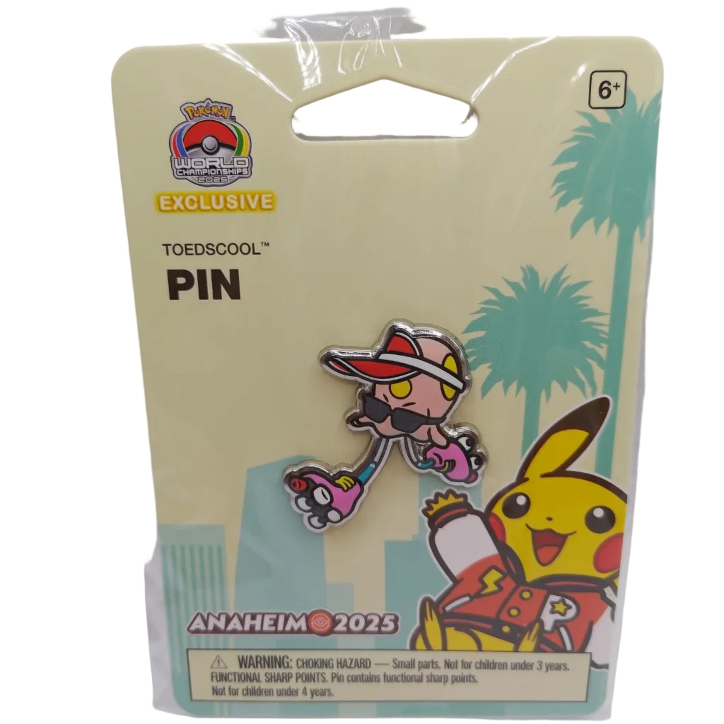 Pokemon Worlds Toedscool Pin 2025