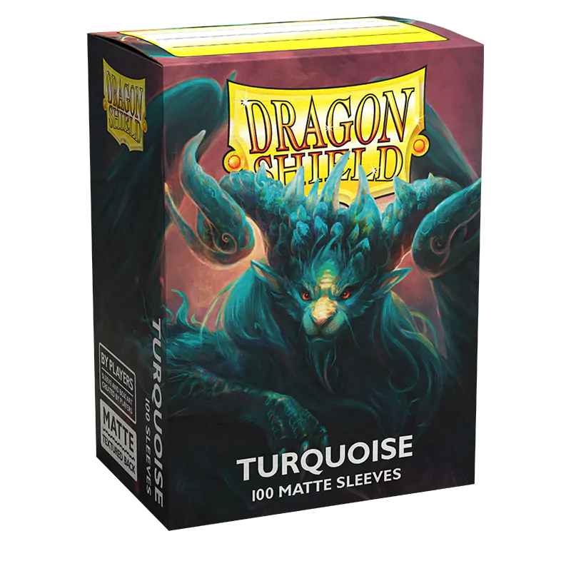 Dragon Shield Sleeves Standard Size 100pk - Matte Turquoise