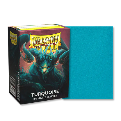 Dragon Shield Sleeves Standard Size 100pk - Matte Turquoise