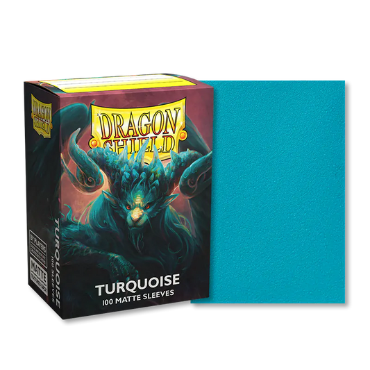 Dragon Shield Sleeves Standard Size 100pk - Matte Turquoise