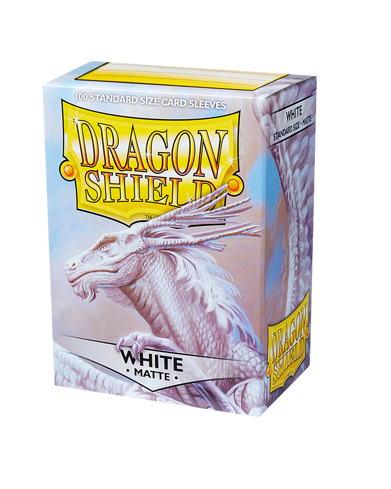 Dragon Shield Sleeves Standard Size 100pk - Matte White