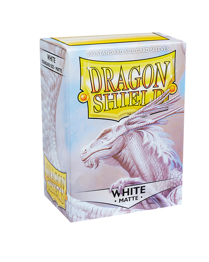 Dragon Shield Sleeves Standard Size 100pk - Matte White