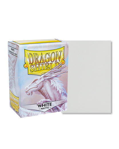 Dragon Shield Sleeves Standard Size 100pk - Matte White