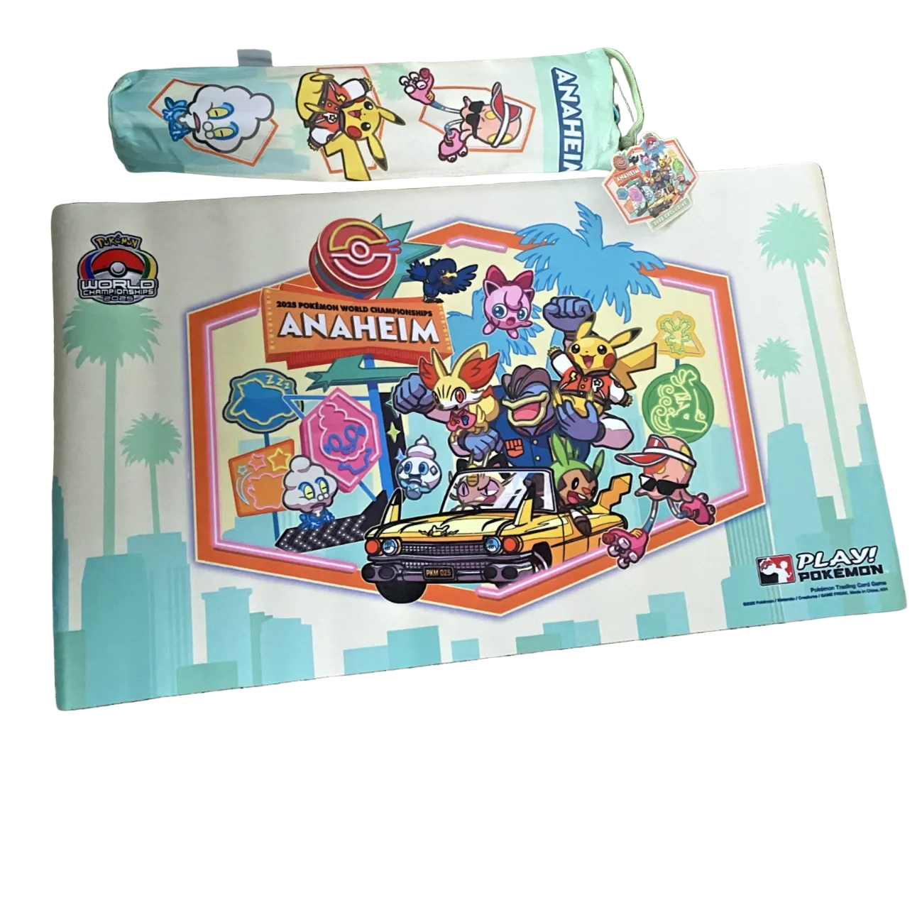 Pokemon Worlds 2025 - WCS Anaheim Playmat & Bag