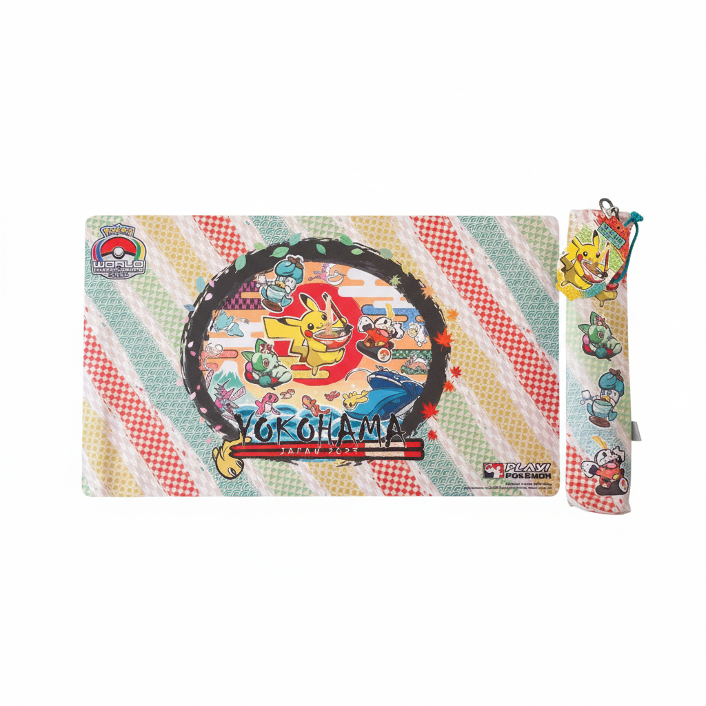 Pokemon Worlds 2023 Playmat & Bag - Paldea Starters & Pikachu