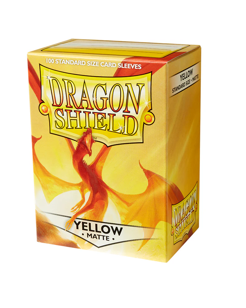 Dragon Shield Sleeves Standard Size 100pk - Matte Yellow