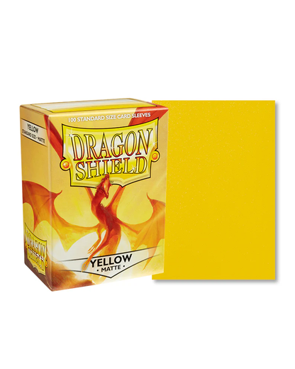 Dragon Shield Sleeves Standard Size 100pk - Matte Yellow