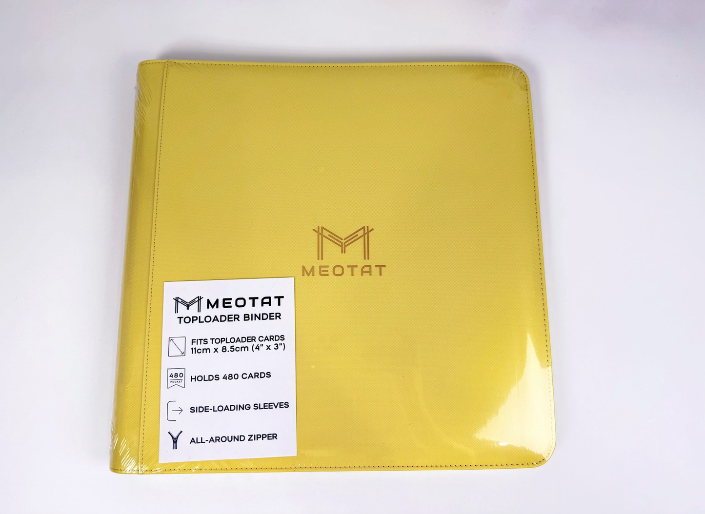 Meotat TCG Top Loader Zip Binder – 12 Pocket Card Binder (480 Slot)